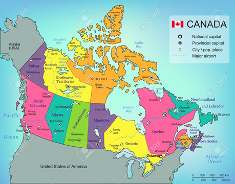 map canada