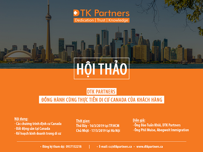 hội thảo tư vấn định cư canada