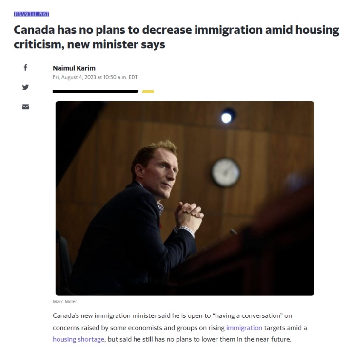 CANADA QUYẾT KHÔNG GIẢM NHẬP CƯ