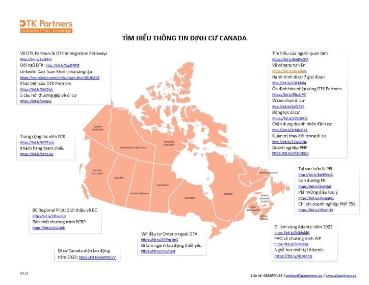TỔNG HỢP CÁC TIN CHÍNH VỀ ĐỊNH CƯ CANADA